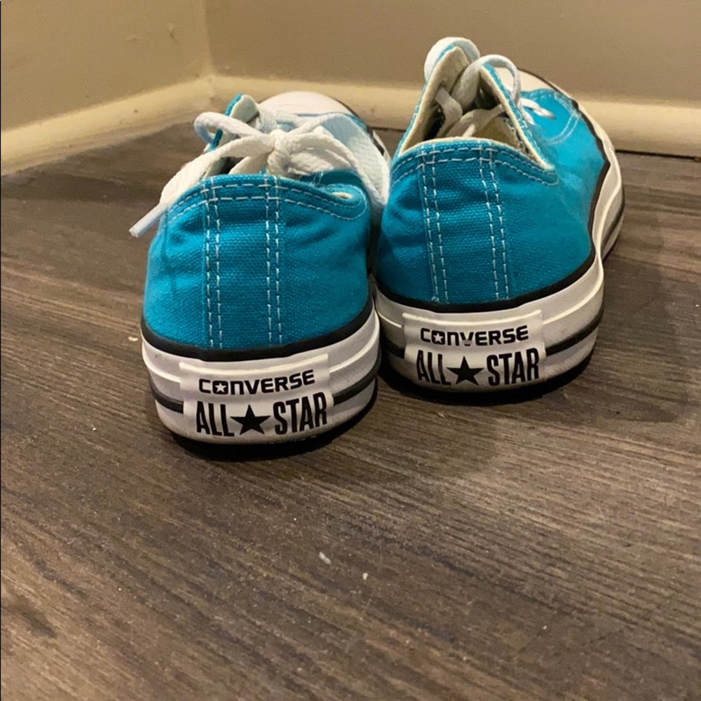 Like NEW blue Converses. Used twice. - Picture 2 of 3